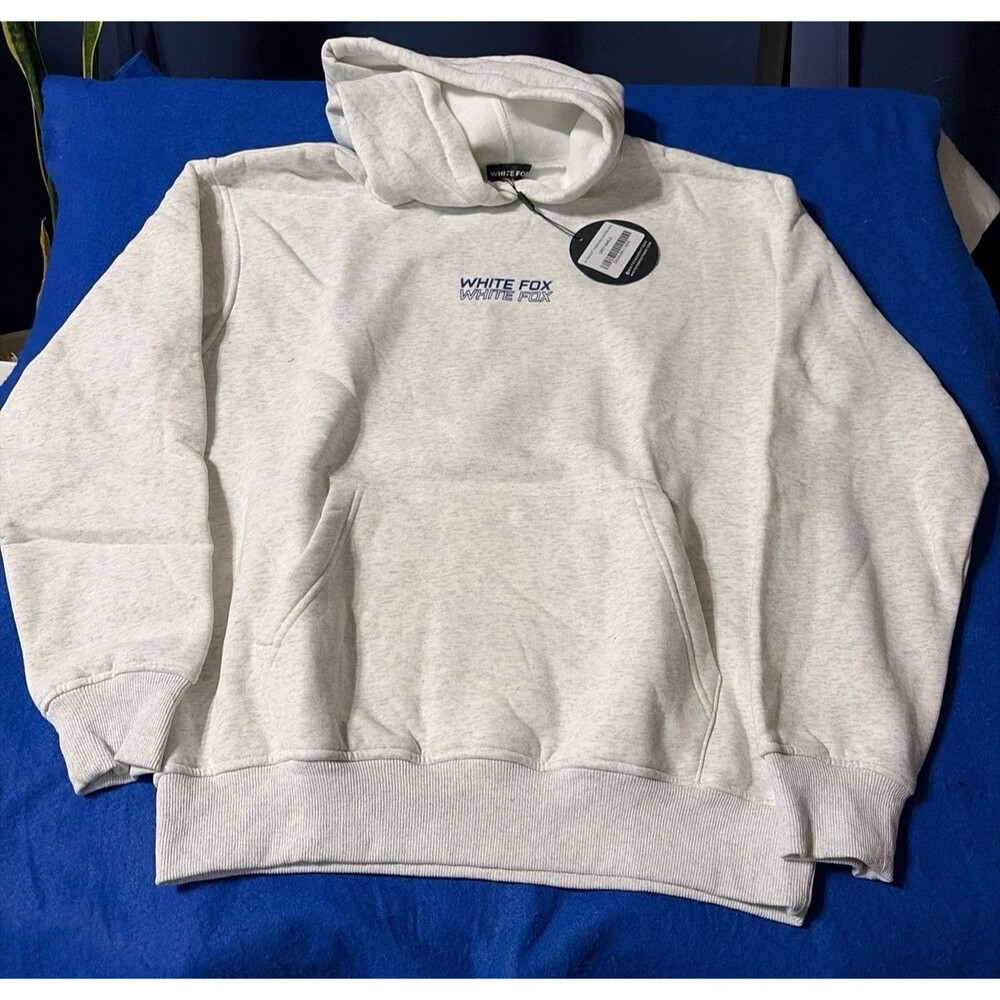 NWT White Fox Boutique In Transit Oversized Hoodie Grey Marle XS/S